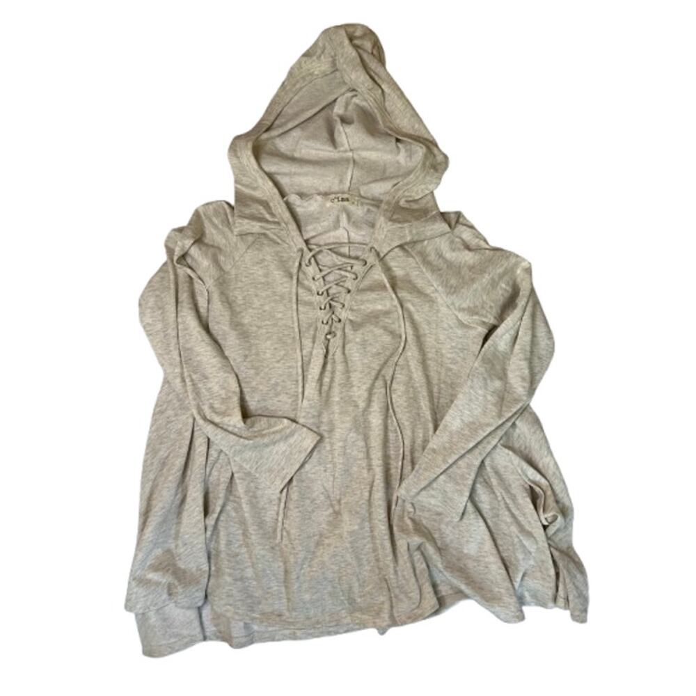 C'isa Leisure Lace Up Hoodie Sweatshirt womens M